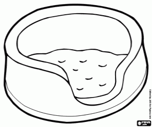 Küçük kedi yatağı boyama