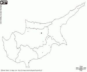 Kıbrıs Haritası boyama