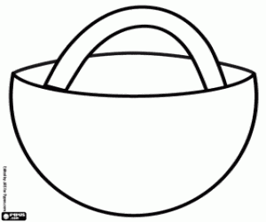 Kırmızı başlıklı kız sepeti boyama