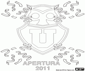 La U de Chile, şampiyonu 2011 boyama