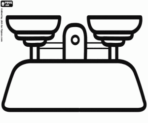 Bir laboratuvar denge ölçek boyama