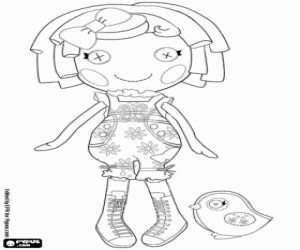 Lalaloopsy ve küçük bir kuş boyama