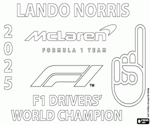 Lando Norris, 2025 F1 şampiyonu oldu boyama