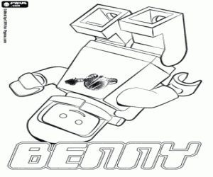 Lego astronot Benny boyama