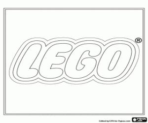 Lego logo, inşaat oyuncaklar boyama
