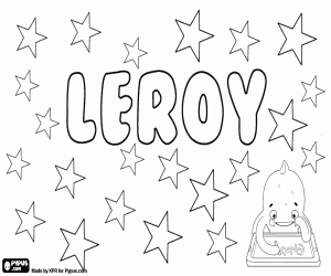 Leroy, İngilizce erkek adı boyama