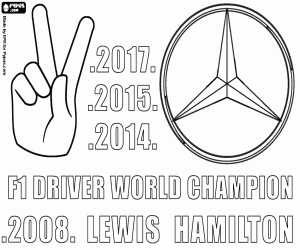 Lewis Hamilton, 2017 F1 şampiyonu boyama