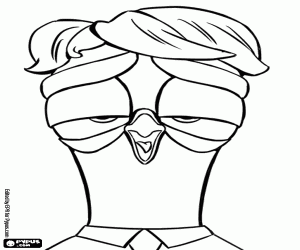 Leylekler güvercin toady boyama