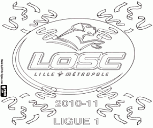 Lille OSC, şampiyon 2010-2011 boyama