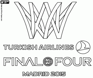 Logo Final Euroleague Madrid 2015 boyama