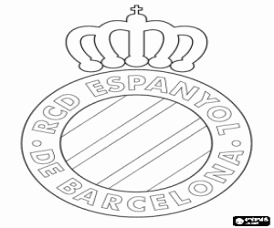 Logo RCD Espanyol Barcelona boyama