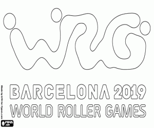 Logo World Roller Games Barcelona 2019 boyama