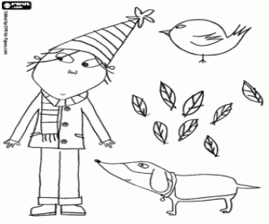 Lola kardeşi Charlie olduğunu boyama