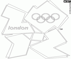 Londra 2012 Olimpiyatları logosu boyama