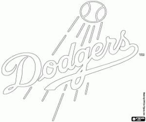 Los Angeles Dodgers logosu boyama