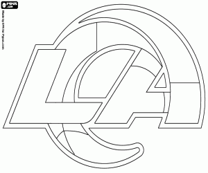 Los Angeles Rams logosu boyama
