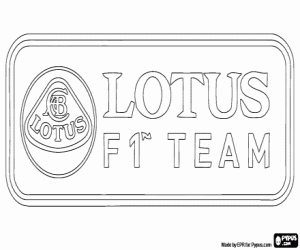 Lotus F1 Team logosu boyama