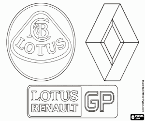 Lotus Renault GP Logo boyama