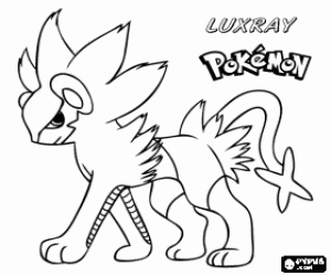 Luxray, Pokémon boyama