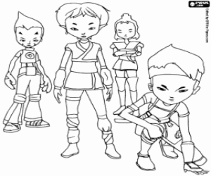 Lyoko savaşçılar boyama