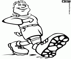 Bir maceracı kararlı adım boyama