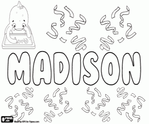 Madison, unisex isim boyama