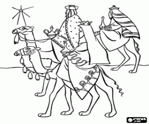 Magi krallar ve yıldız boyama