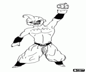 Majin Boo, Dragon Ball boyama