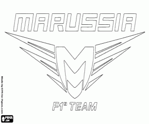 Marussia F1 Team logosu boyama