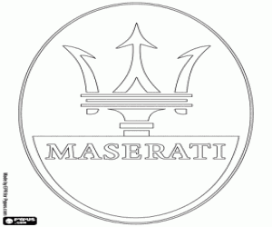 Maserati logosu boyama
