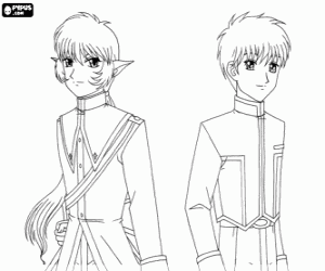 Mavi şövalye ve Masaya Aoyama boyama