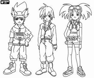 Max, Rex ve Zoe, Dinosaur King boyama