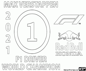 Max Verstappen, 2021 F1 Şampiyonu boyama
