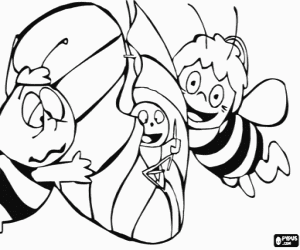 Maya ve Willy solucan yardım boyama