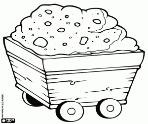 Mayın sepeti Kazı malzemesi ile boyama