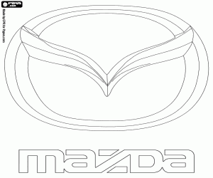 Mazda marka amblemi boyama