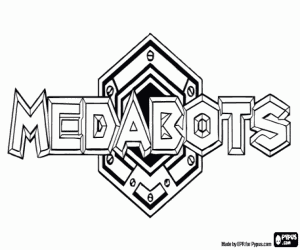 Medabots logosu boyama