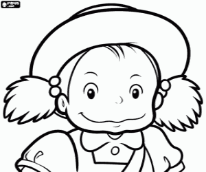 Mei, komşum Totoro karakteri boyama