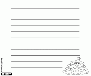 Mektubu Noel ağacı ile dilek boyama