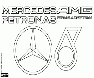 Mercedes AMG Petronas logosu boyama