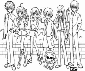 Mermaid Melody karakterler boyama