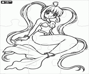 Mermaid Melody Puzzle Luchia boyama