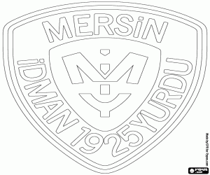 Mersin İdmanyurdu Spor Kulübü logosu boyama