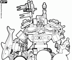 Metal Beard, Lego film karakteri boyama