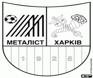Metalist Kharkiv amblemi boyama