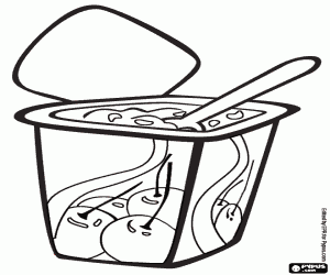 Meyve aromalı yoğurt boyama