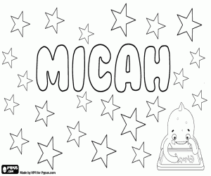 Micah, İncil adı boyama