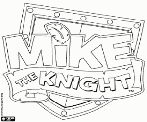 Mike The Knight logosu boyama