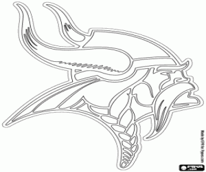 Minnesota Vikings logosu boyama