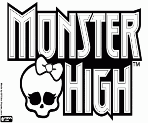 Monster High logo, amblem boyama